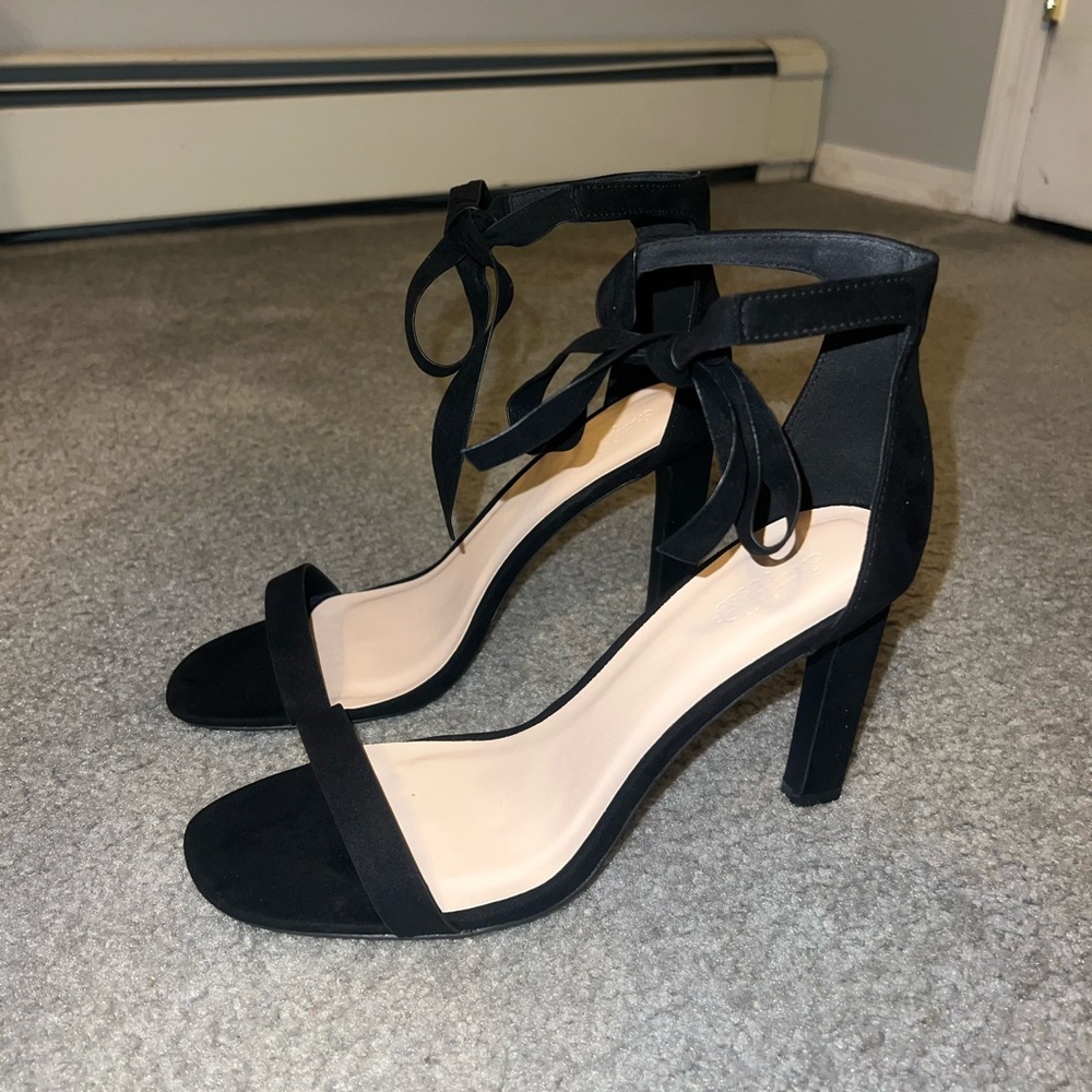 Charlotte Russe Black Suede Heels